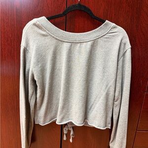 Garage Light Gray Crop Top